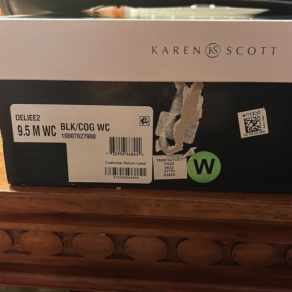 Karen Scott Black and Brown Knee-High Boots - Picture 7 of 7